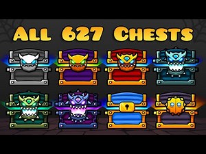 Geometry Dash 2.2 - ALL TREASURE ROOM CHESTS [2.207]
