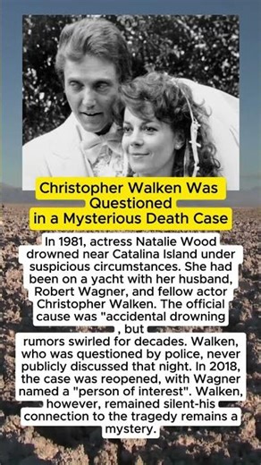 Christopher Walken Was Questioned in a Mysterious Death Case