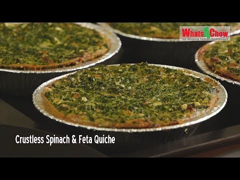 Crustless Spinach & Feta Quiche