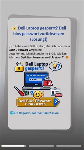🔓Dell Laptop gesperrt? Dell bios passwort zurücksetzen (Lösung!)#dell #password #forget #reset #tip