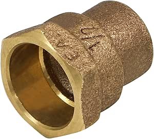 Reamed Adapter, 1/2 Inch Compression x 1/2 Inch IPS, Cast Bras Lead-Free