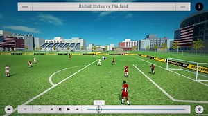 This simulation of the @uswnt scoring highlights US Army technology on our virtual app. See more @goarmyedgesocr. Good Luck today America! | GoArmy