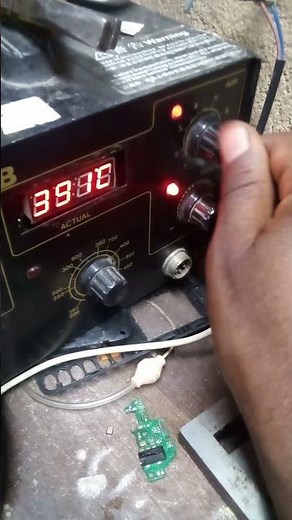 Gordak Hot air soldering station setting desired temperature and air flow beginners guide 🔰