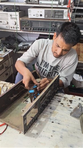 Repair Old Cassette Player Deck #Repair #old #cassette #deck #music