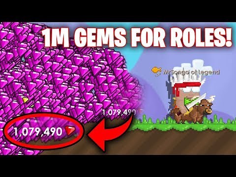Using 1.000.000 Gems for Quests in 1 DAY!! (LVL 10) | GrowTopia