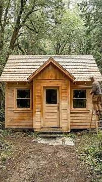I Renovated a Creepy ABANDONED Cabin Into a COZY Tiny House! 🏚️➡️🏡