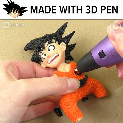 126K views · 1.5K reactions | This Goku 3D pen drawing is over 9000! | GameSpot | Facebook