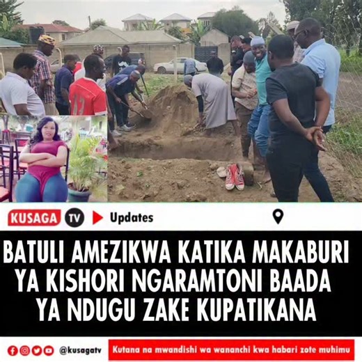 KusagaTv on Instagram: "Wananchi wamejitokeza kwa ajili ya jumsindikiza kwenye Safari ya mwisho ya Mwanamke Batuli Minja ambaye alifariki katika hospitali ya Olturumet alikokuwa amepelekwa na kwa ajili ya matibabu na ndugu zake walikuwa hawajapatikana lakini baada ya hupatikana taratibu zikafanyika na leo ndiyo amezikwa katika makaburi ya Kishori maeneo ya Ngaramtoni mkoani Arusha. Taarifa za kufariki kwa batuli zilisambaa mtandaoni baada ya Balozi Jeni Lazaro wa eneo la Ngaramtoni kumsaidia kam