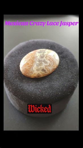 Polished Handcrafted 30x22mm 26ct Polished Oval Mexican Crazy Lace Cabochon