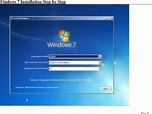 Windows 7 install guide