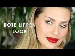 Schnelles Makeup Tutorial | rote Lippen | Vicky Lash