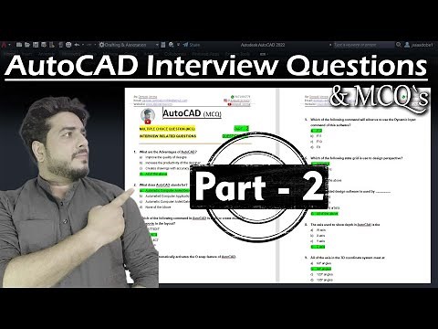 Part - 2 || AutoCAD MCQ`s & Interview Questions and Answers || Autocad objective questions
