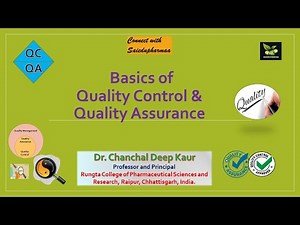 Basics of Quality control & Quality Assurance #saiedupharmaa