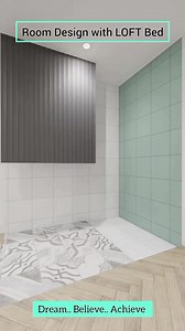 Room Design with LOFT Bed🏡 #fyp #loftdesign #ctto #roomdesign #reelsfb #trendingreels #reels2023 #viralreels #loftliving #fypシ #room #studio #studiolayout #facebookreels | Lyn Chao