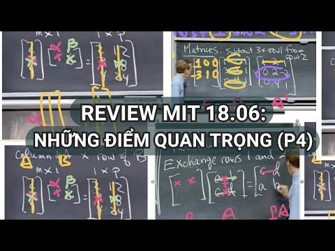 MIT Linear Algebra Review 18.06 (Part 4): A=LU, Why L is a Lower Triangle, Why O(n^3)