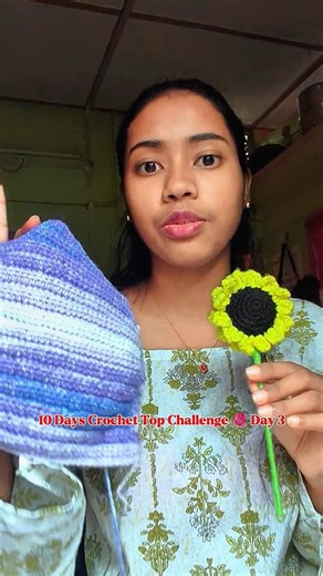 10 Days Crochet Top Challenge 🧶 Day 3| Let’s Start This Challenge! #crochet #challenge