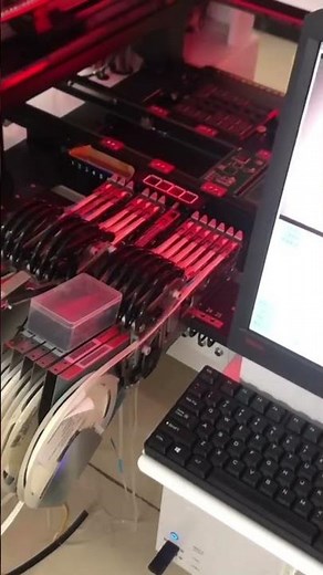 Placement showing of pick and place machine