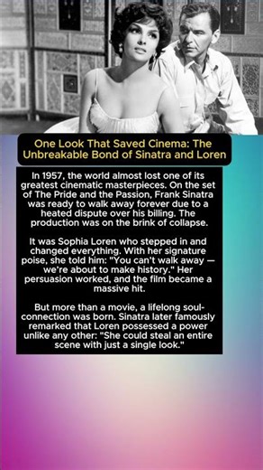 One Look That Saved Cinema: The Unbreakable Bond of Sinatra and Loren