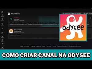 Como criar um canal de Video na odysee