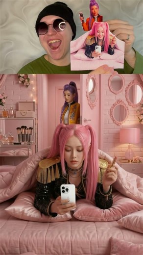 BUNKER REACT Poor Mira is secretly using her phone #kpopdemonhunters