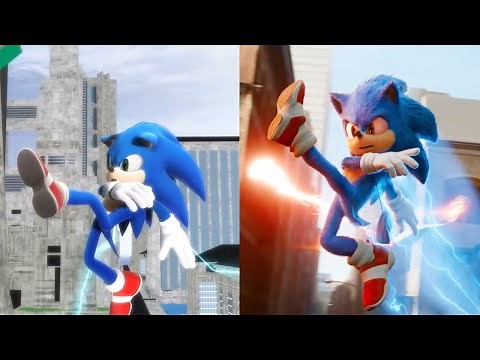 Modern Sonic V.S. Movie Sonic - All References and Easter Eggs