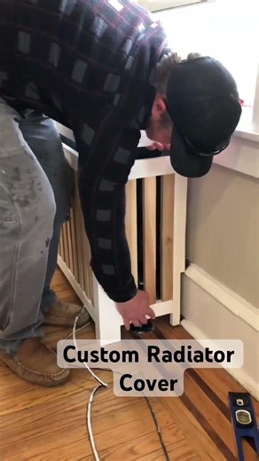 Custom radiator cover #woodworking #diy #shorts