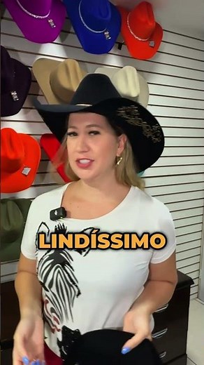 Chapéu Country Mundial com Pena Strass