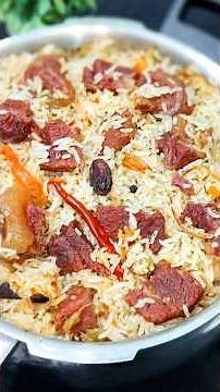 Degi Beef Yakhni White Pulao Recipe | how to make beef biryani #shorts #beefpulao #beefyakhnipulao