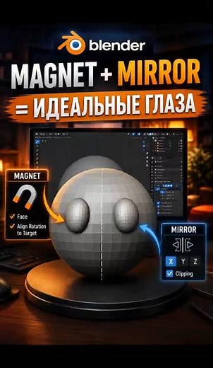 Blender: Snap + Mirror for perfect object placement