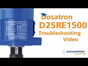Dosatron D25RE1500 Troubleshooting Video