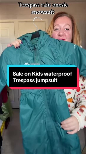 Great for kids in the rain or snow this padded Trespass waterproof suit is great for playing outdoors #trespass #trespasssuperbrandweek #kids #kidsclothes #tiktokmademebuyit