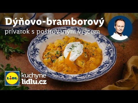 Dýňovo-bramborový prívarok s pošírovaným vejcem - M. Ihnačák - RECEPTY K. LIDLU