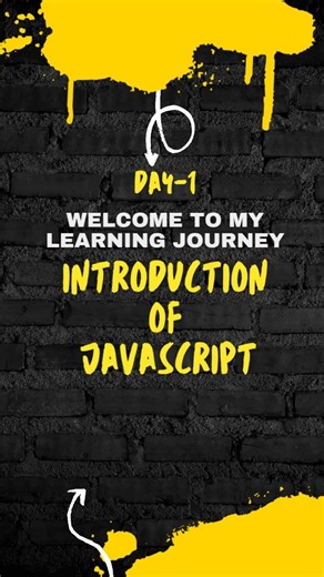 Day 1 of My JavaScript Learning Journey!🚀Aaj se JavaScript seekhne ka journey start!