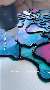 Wow! Amazing fluidart with Rorschach 3D effect