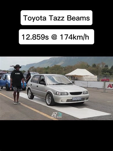 Nirvash's Methanol-Powered Toyota Tazz in Drag Racing