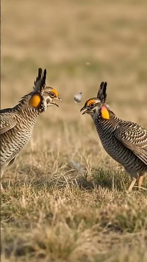 The Amazing Courtship Dance of Wild Prairie Chickens Nature #Nature #Wildlife #Birds#PrairieChicken
