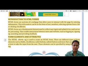Chapter-4 (Class 8) Frames and Form in HTML | Tech Friends | Elegant Publishers