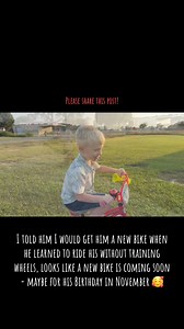 31K views · 1.8K reactions | Share this exciting experience! Jack of the South learns to ride his bike without training wheels! I told him I would get him a new bike when he learned to ride his without training wheels, looks like a new bike is coming soon - maybe for his Birthday in November 殺 #JackoftheSouth | Jack OfThe South | Facebook