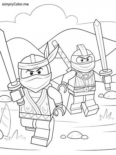 3 printable Ninjago coloring sheets #coloringpages #ninjago