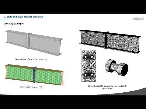 [midas FEA webinar series] Steel connection design of frames and trusses