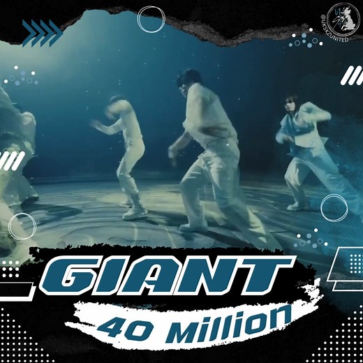GIANT M/V by Stray Kids has surpassed 40,000,000 (40M) views on YouTube! 🎉 👣youtu.be/h21pp5-k9SA STRAY KIDS UNLEASH THE GIANT #SKZ_GIANT | UKSKZUnited