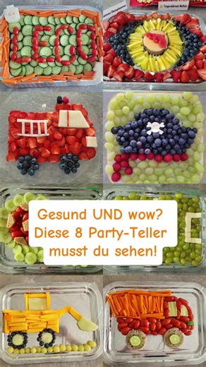 8 kreative Obst- und Gemüseteller für Kindergeburtstage