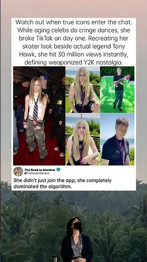 How Avril Lavigne Broke the Internet in 24 Hours 🛹🔥 #AvrilLavigne #TonyHawk #SkateCulture