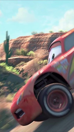 Lightning McQueen crashes into a cactus field 🌵🚗 Cars, four wheels | Excerpt