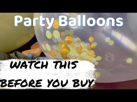Showing FEATURES & QUALITY of Confetti Wedding/Baby Shower/Birthday Party Balloons [PRODUCT REVIEW]