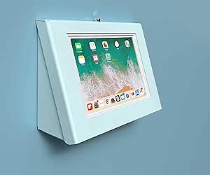 TABcare Easy Wall Mount Security Tablet Kiosk for iPad Air 4/5 10.9 iPad Pro 11 1/2/3/4 - Designed for Integration of USB Hub, Printer, CC Reader & All Your Peripherals (White)