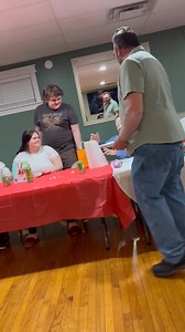Jessica got the Pie in the face tonight in the Christmas wheel of mischief lol. | Shannon Black