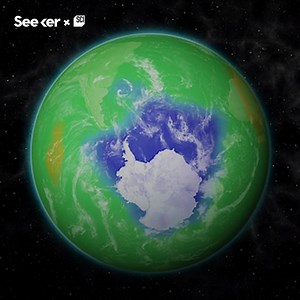 374K views · 443 shares | The hole in the ozone layer is the smallest its been since 1988. | Seeker by The Verge | Facebook
