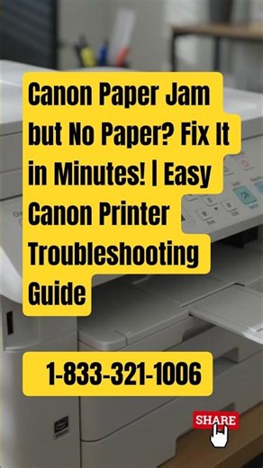 Canon Paper Jam but No Paper? Fix It in Minutes! | Easy Canon Printer Troubleshooting Guide #canon