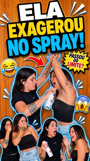 She overdid it with the deodorant… and it went wrong 😂 #shorts #humor